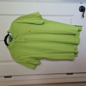 Polo by Ralph Lauren Size XL Lime green with coral detail